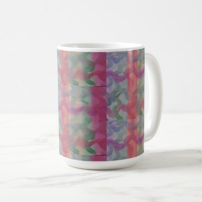 Pastel Abstract Art  Coffee Mug (Front Right)