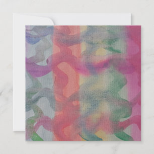 Pastel Abstract Art Flat Card