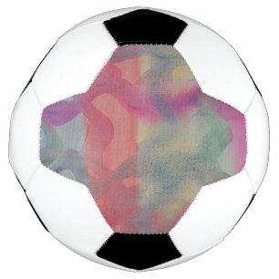 Pastel Abstract Art Football