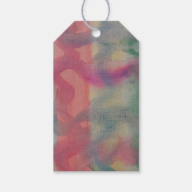 Pastel Abstract Art  Gift Tags (Front)