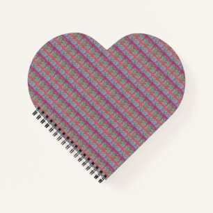 Pastel Abstract Art Heart Notebook