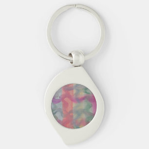 Pastel Abstract Art Key Ring