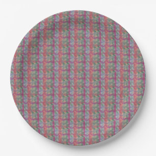 Pastel Abstract Art Paper Plate