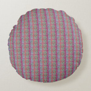 Pastel Abstract Art Round Cushion