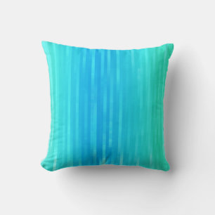 Pastel Abstract Art Teal Turquoise Blue Green Cushion