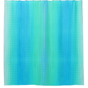 Pastel Abstract Art Teal Turquoise Blue Green Shower Curtain