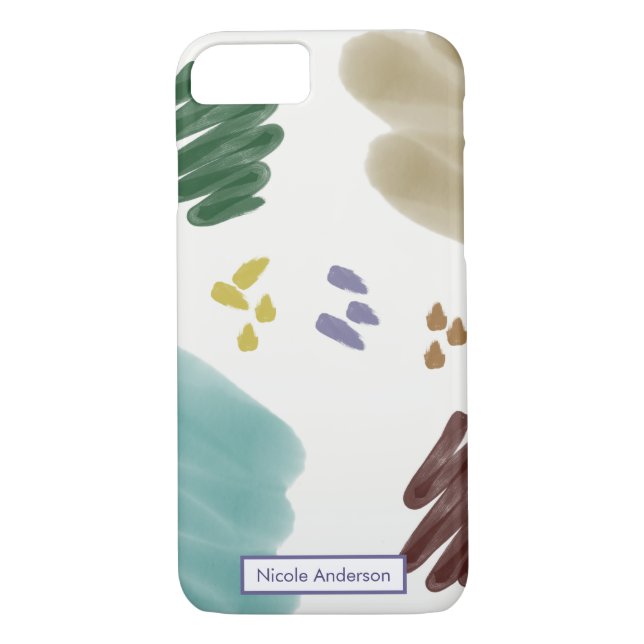 Pastel Abstract Brush Strokes Case-Mate iPhone Case (Back)