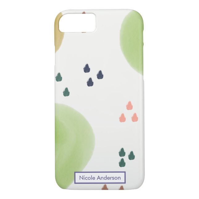 Pastel Abstract Brush Strokes Case-Mate iPhone Case (Back)