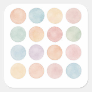 Pastel Abstract Bubble Sticker Sheet