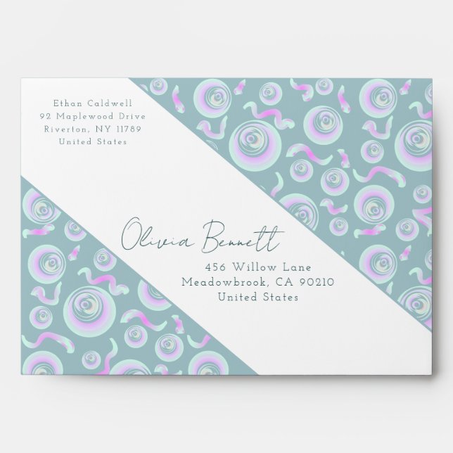 Pastel Abstract Design Envelope (Front)