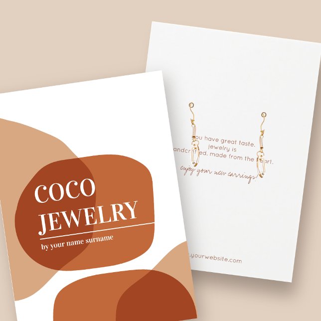 Pastel Abstract Earring Jewellery Display Card (Creator Uploaded)