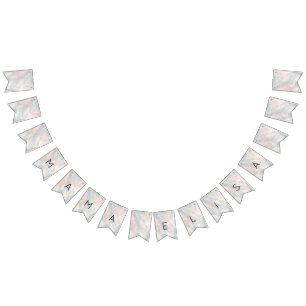 Pastel Abstract Elegant Chic CUSTOM BABY SHOWER Bunting