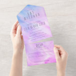 Pastel Abstract Elegant CUSTOM BAT BAR MITZVAH All In One Invitation<br><div class="desc">Perfect simple and elegant bar or bat mitzvah invitation! Hand made art for you! FULLY CUSTOMIZABLE! Click on “Personalise” above to edit the text. Click "edit using design tool" to adjust the fonts, colours and placements. Be sure to add your return address to the back side in both places. You...</div>