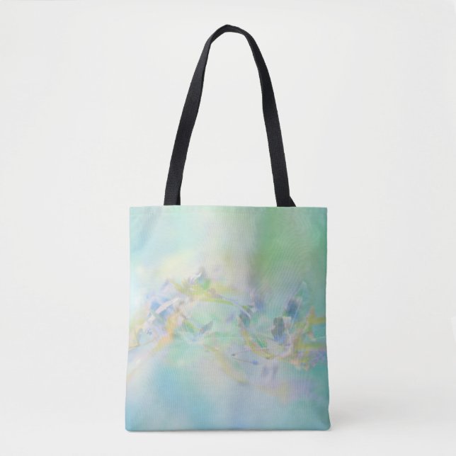 Pastel Abstract Floral Tote Bag (Front)