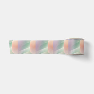 Pastel Abstract Gradient Soft Colour Aesthetic Satin Ribbon