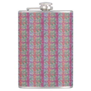 Pastel Abstract Hip Flask