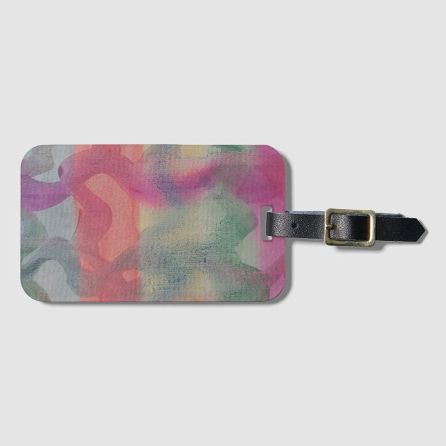 Pastel Abstract  Luggage Tag (Front Horizontal)