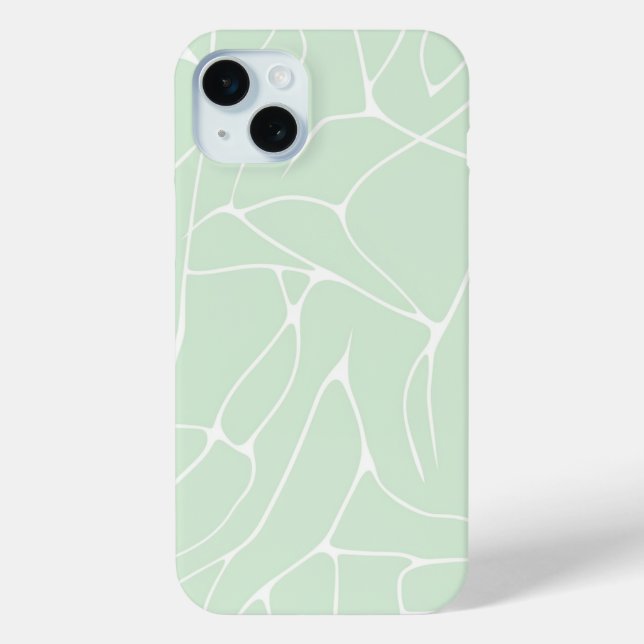 Pastel Abstract Minimalist Mint Green colour Case-Mate iPhone Case (Back)