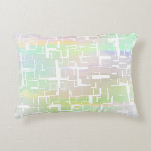 Pastel Abstract Multicolored Pattern Decorative Cushion