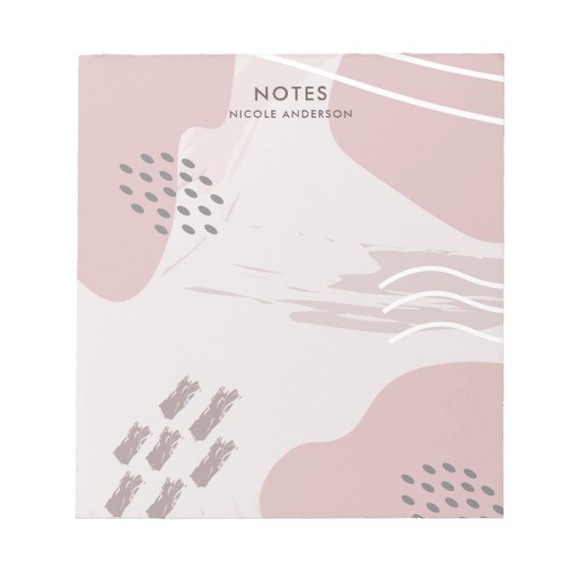 Pastel Abstract Notepad (Front)