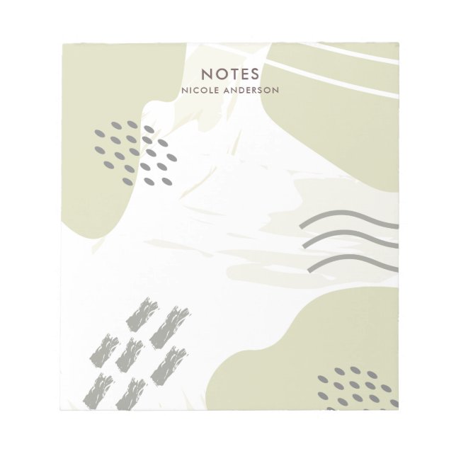 Pastel Abstract Notepad (Front)