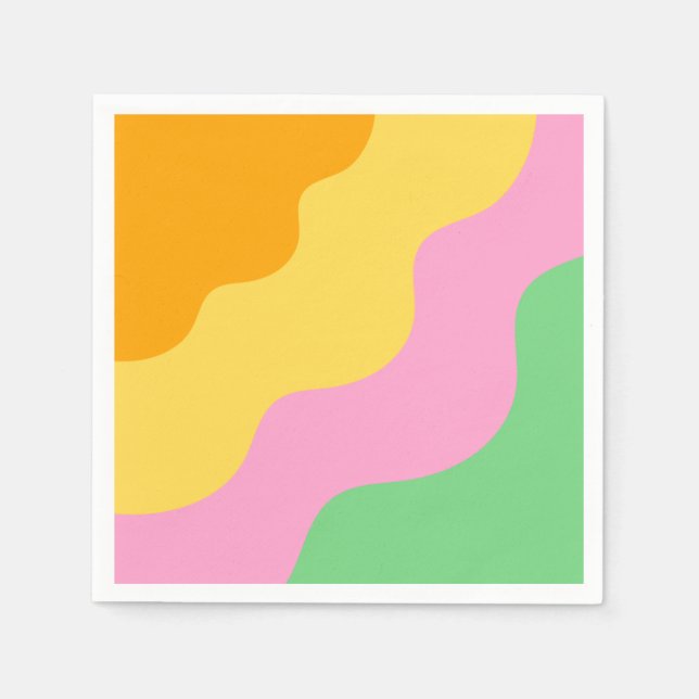 Pastel Abstract Pattern Napkin (Front)