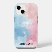 Pastel Abstract Phone Case – Personalised Watercol
