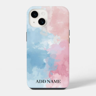 Pastel Abstract Phone Case – Personalised Watercol
