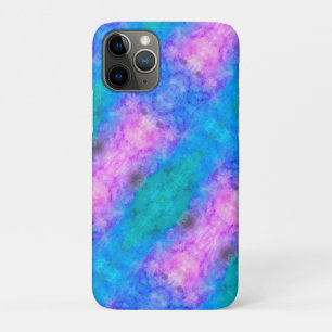Pastel abstract, Pink, blue, aqua iPhone 11 Pro Case