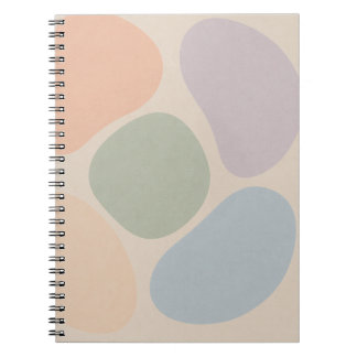 Pastel Abstract Shapes Notebook – Minimalist Boho 