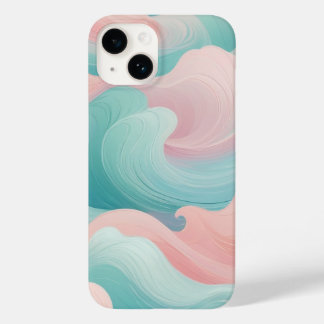 Pastel Abstract Swirl iPhone Case 14