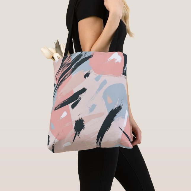 Pastel abstraction tote bag (Close Up)