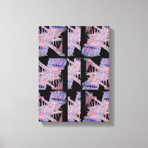 Pastel Abyss Soft Geometric Abstract Art Canvas Print
