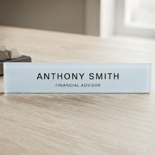 Pastel Acrylic Name Block Custom Job Title Office Nameplate