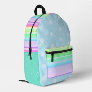 Pastel aesthetic cute rainbow blue Backpack