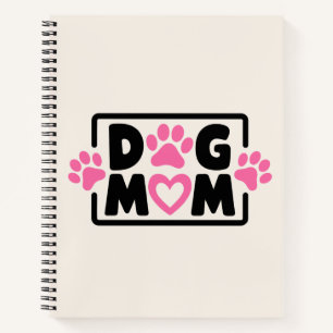 Pastel Aesthetic Modern Notebook Journal dog mum