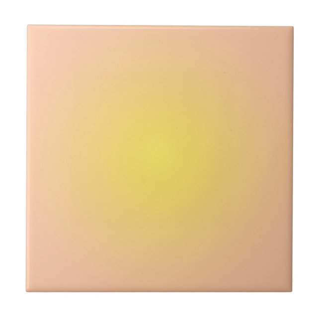 Pastel Aesthetic Peach Orange Yellow Gradient   Tile (Front)
