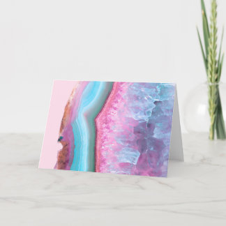 Pastel Agate Card