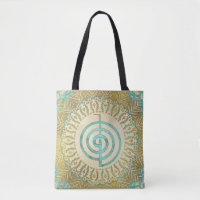 Pastel and Gold  Choku Rei Symbol in Mandala