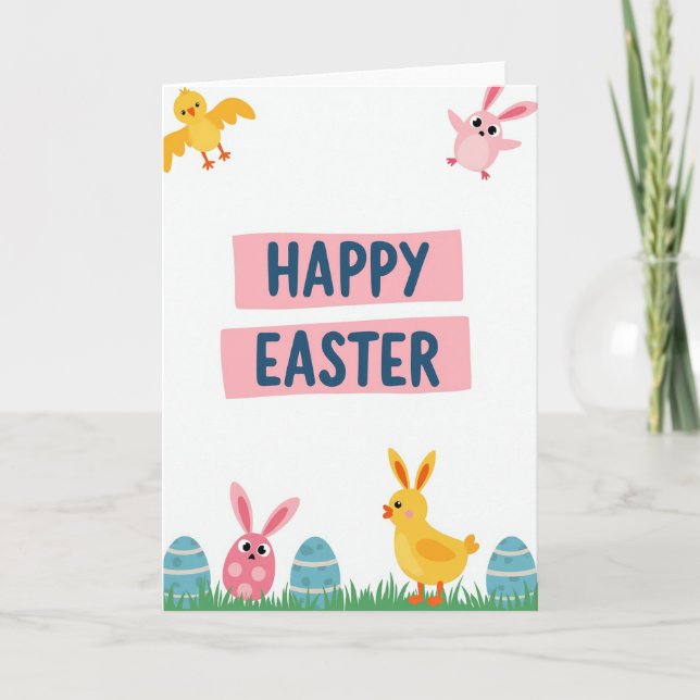 Pastel Animal Pattern Card (Front)