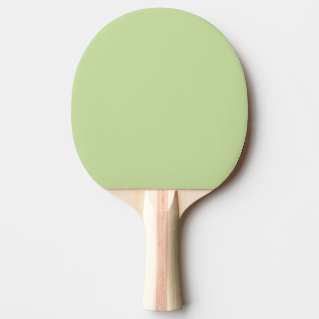 Pastel Apple Green Solid Colour  Ping Pong Paddle (Front)