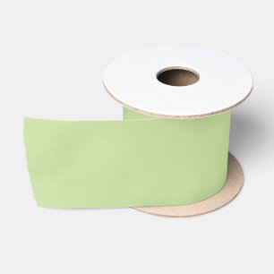 Pastel Apple Green Solid Colour Satin Ribbon