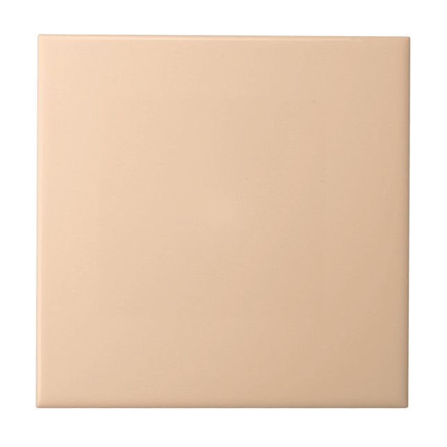 Pastel Apricot Solid Colour | Classic | Elegant Tile (Front)