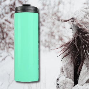 Pastel Aqua Solid Colour Classic Elegant Thermal Tumbler