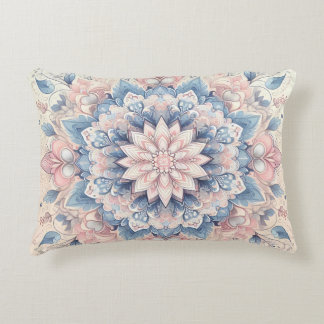 Pastel Arabesque Mandala Art Decorative Cushion