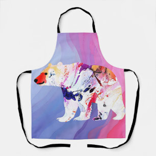 Pastel Arctic Explorer in Watercolour       Apron