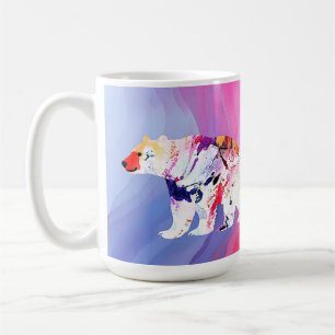 Pastel Arctic Explorer in Watercolour Coffee Mug