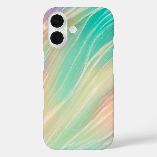 Pastel Aurora Flow Abstract Phone Case (Back)