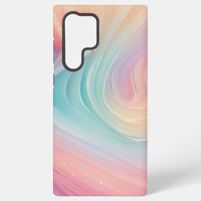 Pastel Aurora Swirl Phone Case (Back)