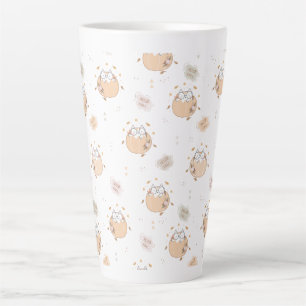 Pastel Autumn Cute Cats Latte Mug